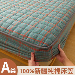 純棉床包100全棉夾棉2025新款四季通用單件床罩三件套床墊保護罩