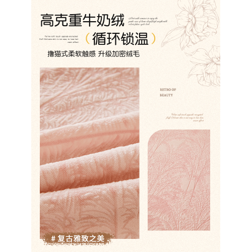 冬季牛奶絨珊瑚絨床包罩單件加絨加厚單人防滑床墊套保護罩三件套