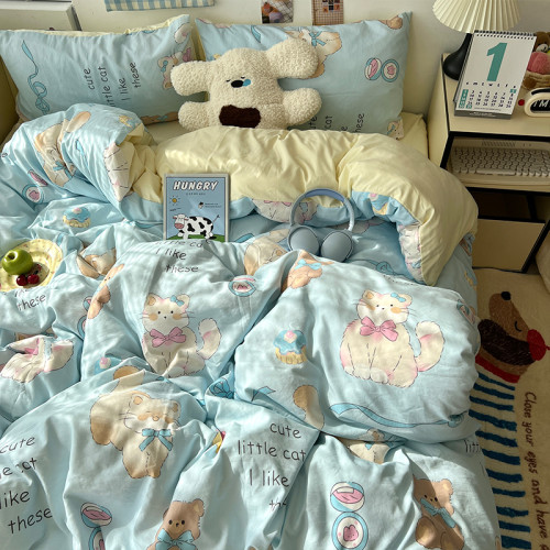 親膚四件套2026新款加厚被套被罩床包床單床上用品宿捨學生三件套