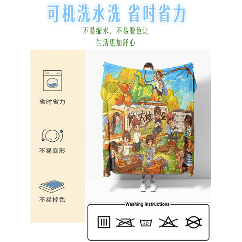 汪汪隊立大功夏季法蘭絨午休毛毯兩用蓋毯學生宿捨空調毯兒童毯子