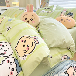 蠟筆小新純棉被套單件兒童卡通100全棉床單人被罩學生床上四件套3