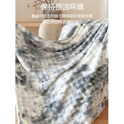 冬季加厚牛奶絨毛毯午睡毯辦公室加絨珊瑚絨法蘭絨蓋毯沙發小毯子