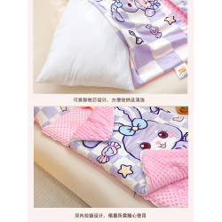 A類兒童牛奶絨睡袋嬰幼兒寶寶幼兒園防踢被安撫豆豆被加厚秋冬款