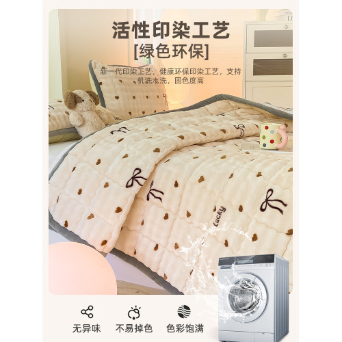 牛奶絨床褥墊軟墊家用臥室加厚褥子宿捨珊瑚絨鋪底床墊遮蓋物冬季