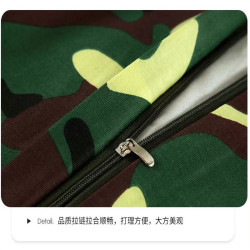 軍綠迷彩三件套純棉床上用品被套軍訓夏令營宿捨單人被罩單件床單
