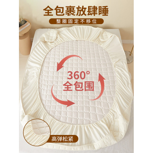 A類大豆纖維加厚夾棉床包2026新款床罩防塵蓆夢思床墊保護罩床套