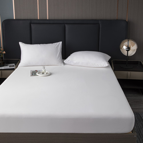 純白床包單件水洗棉床罩蓆夢思床墊保護套全包酒店民宿床單防塵罩