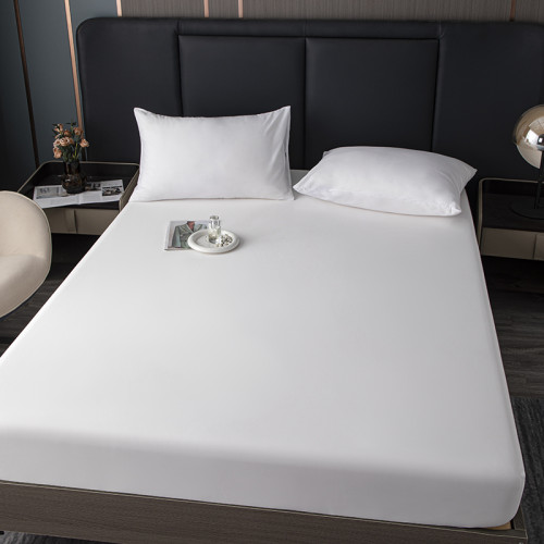 純白床包單件水洗棉床罩蓆夢思床墊保護套全包酒店民宿床單防塵罩
