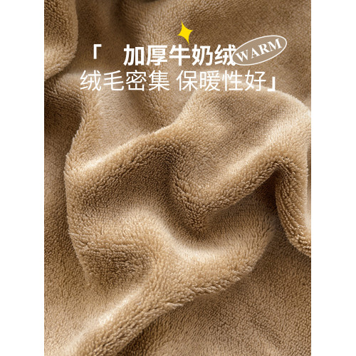 貓人牛奶絨床包單件秋冬季加絨床罩加厚珊瑚絨床墊蓆夢思保護罩套