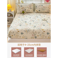 全棉2025新款床包罩純棉全包床罩墊單件床墊保護套宿捨床單三件套