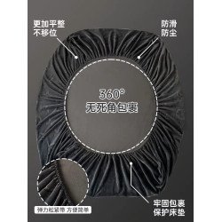 牛奶絨床包單件珊瑚絨床罩加絨加厚床墊套保護罩冬季防滑床單套罩
