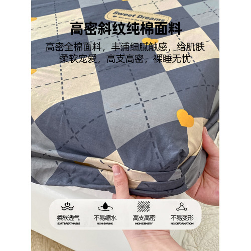 純棉床包100全棉2023年新款床包罩單件學生宿捨單人床墊套三件套