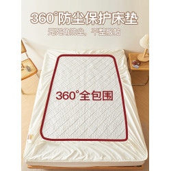 新款全棉夾棉床包罩純棉單件全包加厚床墊保護罩防塵床罩床單套罩