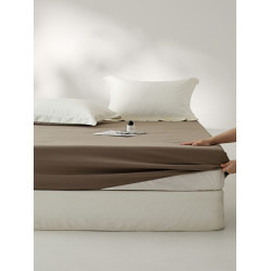 秋冬100全棉磨毛床包單件 北歐純色高支床墊保護套純棉床罩床套