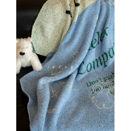 Retro| 針織半邊絨毛毯臥室蓋毯親膚辦公室午睡2025新款沙發毯子