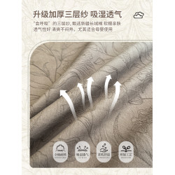 純棉三層紗床包四季通用全棉床罩蓆夢思床墊保護罩加厚床套三件套