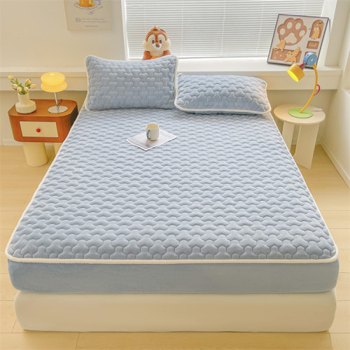 牛奶絨夾棉床包冬季加絨床罩加厚珊瑚絨秋冬天床墊保護套全包a類 牛奶絨夾棉床包冬季加絨床罩加厚珊瑚絨秋冬天床墊保護套全包a類