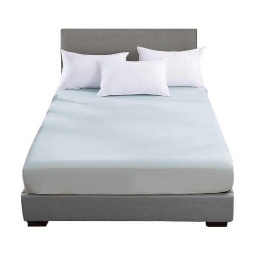 出口純棉床包床墊保護套全棉床罩純色白色斜紋蓆夢思保護罩