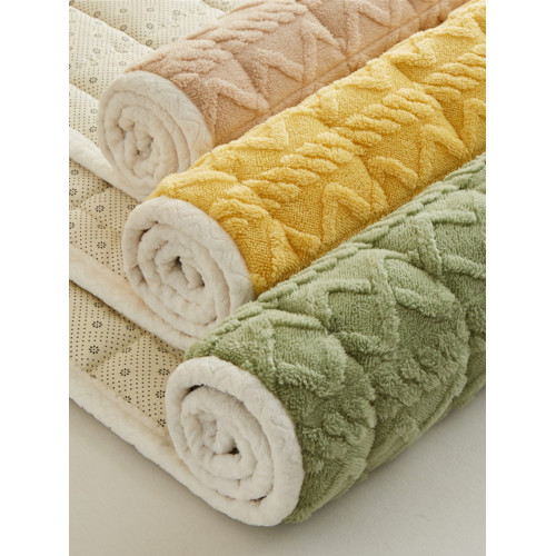 冬季保暖床墊軟墊牛奶絨床蓋床褥子學生宿捨褥墊加絨床單被褥鋪底