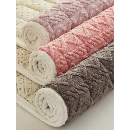 冬季保暖床墊軟墊牛奶絨床蓋床褥子學生宿捨褥墊加絨床單被褥鋪底