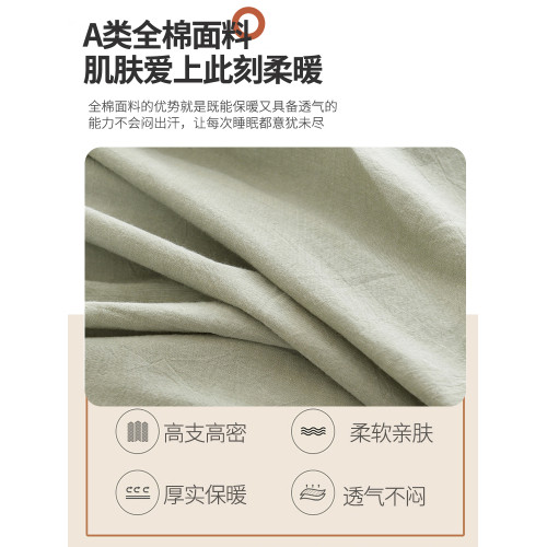 純棉床裙單件四季通用全棉純色床墊保護罩床罩2025新款夾棉床裙罩