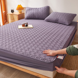 純棉床包單件夾棉全棉床罩蓆夢思床墊保護套罩全包防滑固定床套
