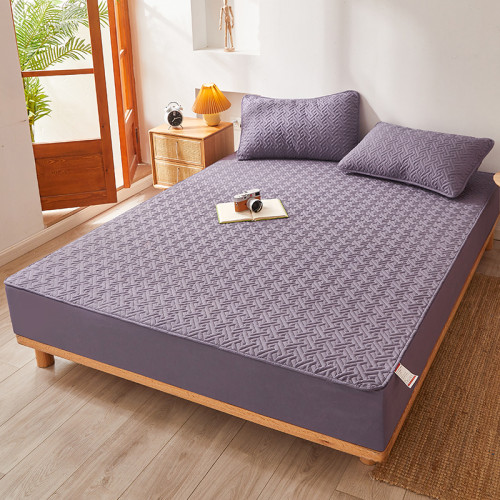 純棉床包單件夾棉全棉床罩蓆夢思床墊保護套罩全包防滑固定床套