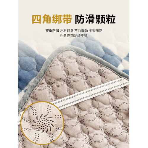 冬季牛奶珊瑚絨床蓋單件2025新款榻榻米床墊加厚加絨夾棉床單防滑 冬季牛奶珊瑚絨床蓋單件2025新款榻榻米床墊加厚加絨夾棉床單防滑
