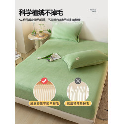 2025新款牛奶絨床包冬季加絨床墊保護罩珊瑚絨蓆夢思保護套床罩套