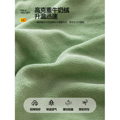 2025新款牛奶絨床包冬季加絨床墊保護罩珊瑚絨蓆夢思保護套床罩套