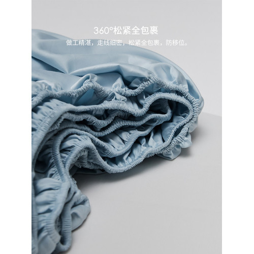 高級100Pro長絨棉床包單件貢緞純色純棉全棉床單床墊保護套床墊罩