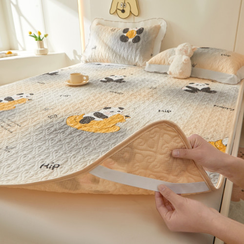 全棉夾棉防滑榻榻米床蓋單件可機洗絎縫床單三件套學生宿捨軟床墊 全棉夾棉防滑榻榻米床蓋單件可機洗絎縫床單三件套學生宿捨軟床墊