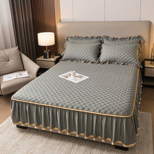 床裙床包二合一單件夾棉加厚蓆夢思床墊保護套防滑床罩防塵罩A類