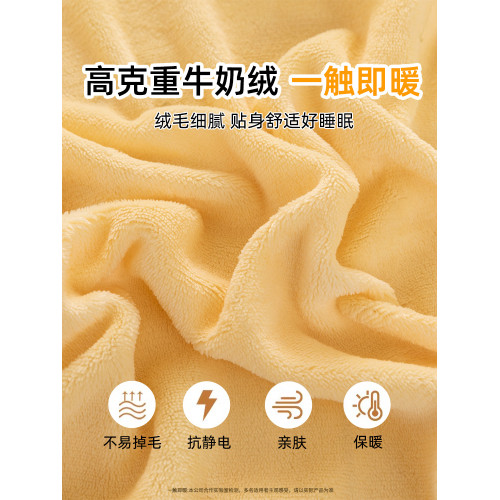 加厚牛奶絨床包單件冬季珊瑚絨床罩套床墊保護罩加絨單人全包床單