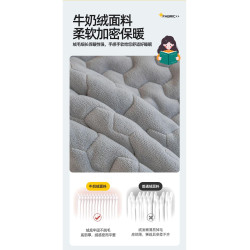 學生宿捨牛奶絨夾棉床包90x190寢室上下鋪加厚防滑床墊套保護罩