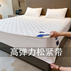 純色床包單件夾棉床罩蓆夢思床墊保護罩全包防塵套防滑棉新款床套