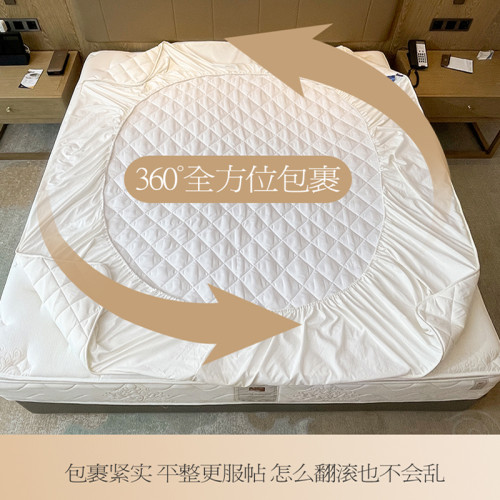 純色床包單件夾棉床罩蓆夢思床墊保護罩全包防塵套防滑棉新款床套 純色床包單件夾棉床罩蓆夢思床墊保護罩全包防塵套防滑棉新款床套