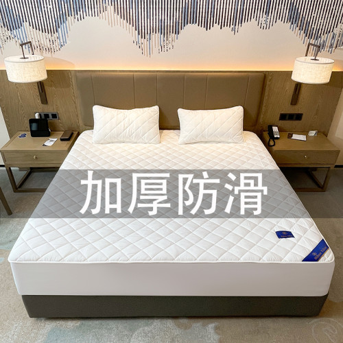 純色床包單件夾棉床罩蓆夢思床墊保護罩全包防塵套防滑棉新款床套