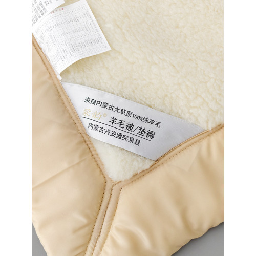冬季內矇古100%純羊毛床墊雙人被墊毯子褥子加厚保暖雙面真羊毛絨