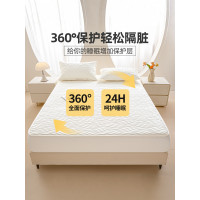 A類原棉防水床包隔尿隔髒可機水洗蓆夢思床墊保護罩全包防塵床罩