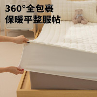 冬季加厚羊羔絨床包三件套夾棉加絨保暖床墊保護套全包床罩單人yt