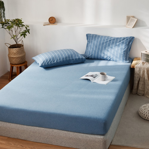 A類針織天竺棉床包單件全棉床罩100棉床單純棉防滑床墊加高保護套