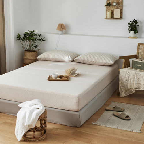 A類針織天竺棉床包單件全棉床罩100棉床單純棉防滑床墊加高保護套