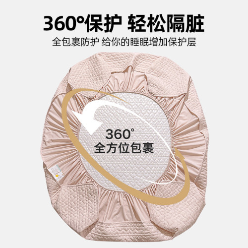 2026年新款防水隔尿夾棉床包罩床罩防滑床單套蓆夢思床墊套保護罩