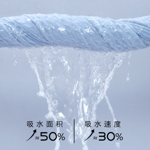 小紅書推薦UKIHA冰淇淋華夫格浴巾柔軟家用成人洗澡大毛巾速乾