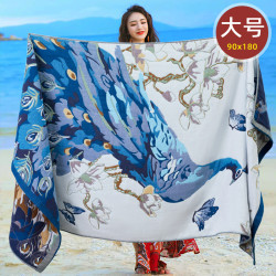 90*180超大純棉紗布浴巾四層吸水不掉毛速乾吸水透氣風裹巾