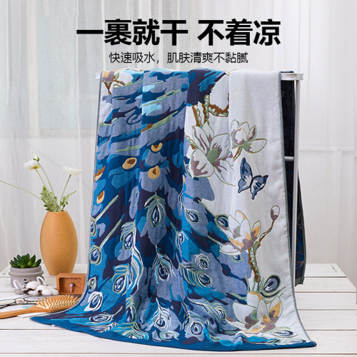 90*180超大純棉紗布浴巾四層吸水不掉毛速乾吸水透氣風裹巾 90*180超大純棉紗布浴巾四層吸水不掉毛速乾吸水透氣風裹巾