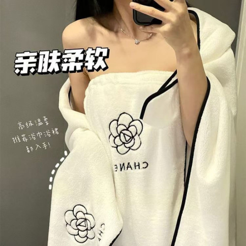 四件套風山茶花浴巾女家用洗澡浴巾三件套可穿可裹大毛巾乾髮帽 四件套風山茶花浴巾女家用洗澡浴巾三件套可穿可裹大毛巾乾髮帽