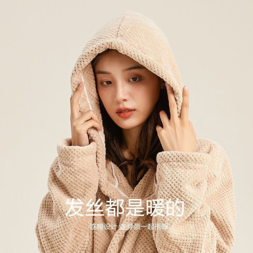 毛巾菠蘿格情侶款速乾珊瑚絨成人浴衣吸水美容院汗蒸月子浴巾浴袍 毛巾菠蘿格情侶款速乾珊瑚絨成人浴衣吸水美容院汗蒸月子浴巾浴袍