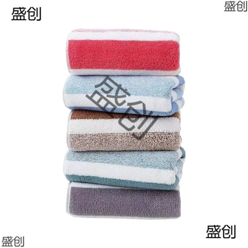 珊瑚絨八件套毛巾浴巾洗澡組合裝吸水加厚大寬條酒店家用毛巾 珊瑚絨八件套毛巾浴巾洗澡組合裝吸水加厚大寬條酒店家用毛巾